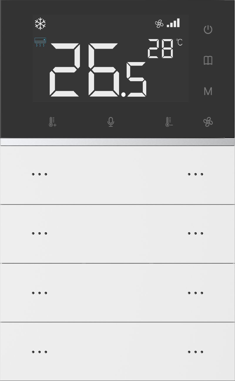 Button 8-key With Thermostat Display, Plastic