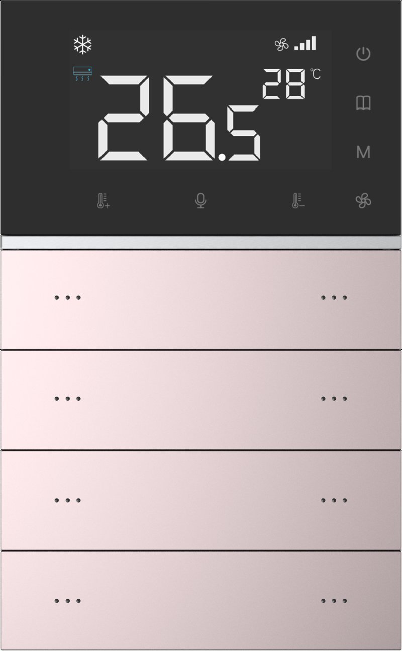Button 8-key With Thermostat Display, Plastic