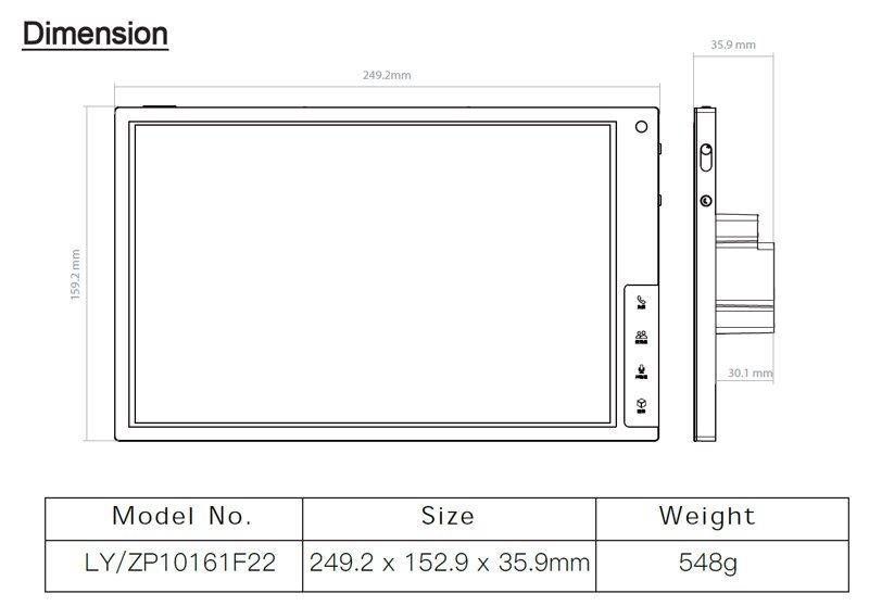 10.1" Smart Touch With Intercom