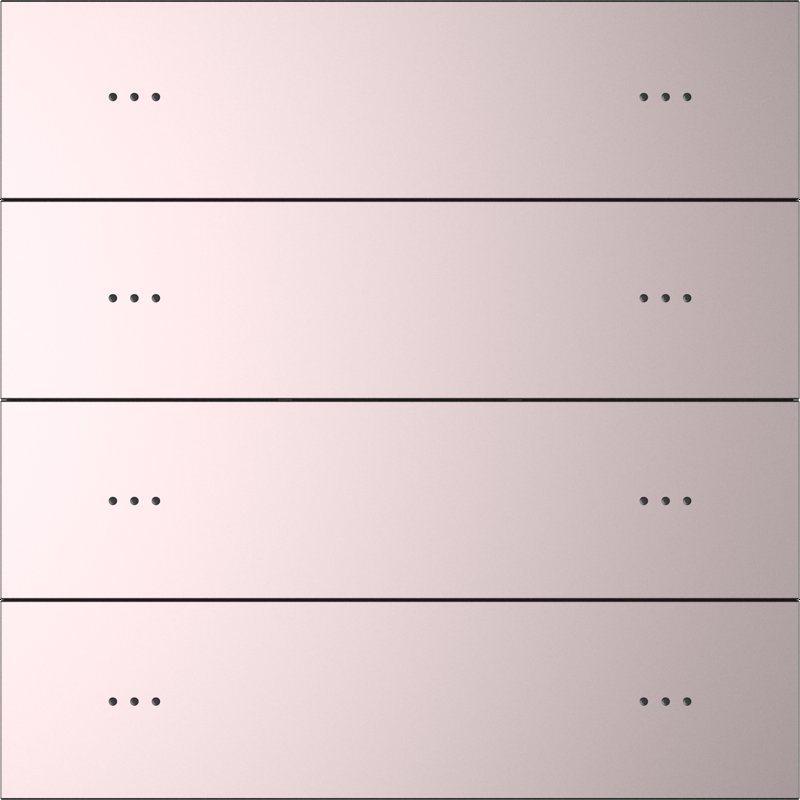 Push Button 4-Gang 8 Key, Plastic