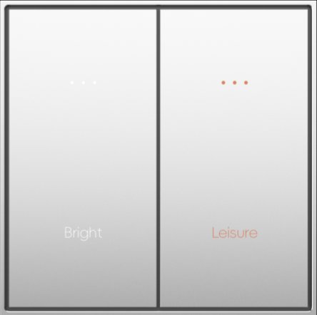 Largo, push button, 2-Key, Metal
