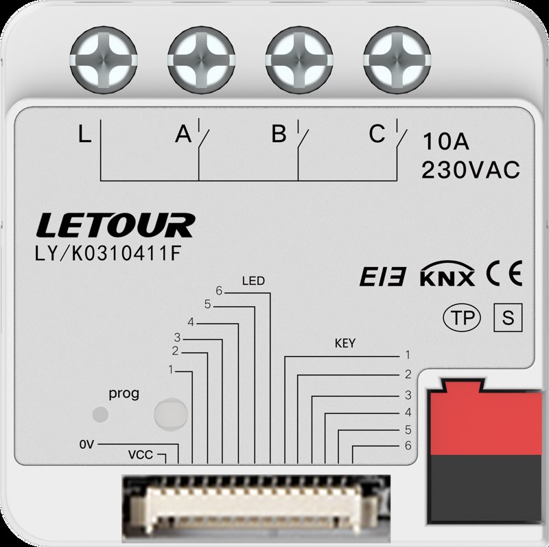 Embedded Switch Actuator, 3-fold 10A