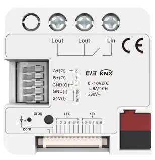 Embedded Dimming Actuator 2-fold 0-10V