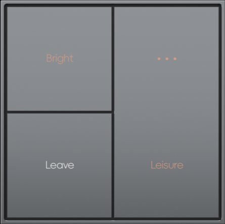 Largo, push button, 3-Key, Metal